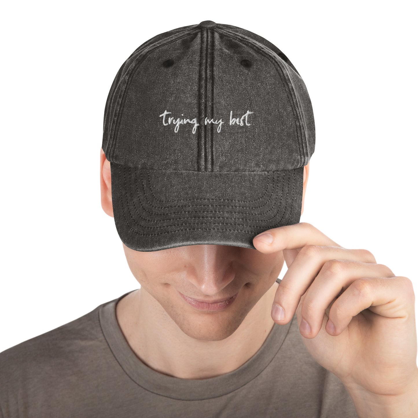 trying my best Hat